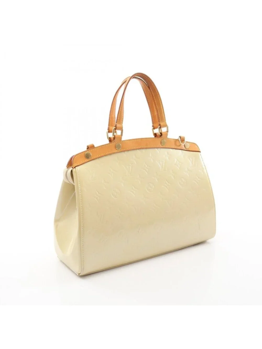 Louis Vuitton Handbag Blair MM 2-Way Blanc Corail Leather